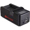 Berenstargh Caricabatterie sincrono Olympus Li-40B/Li-30B/EN-EL10/Klic-7006/FNP-4"
