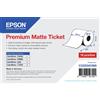 Epson rotolo continuo di carta PREMIUM MATTE TICKET opaca per stampa inkjet di biglietti 80 mm x 50 mt C33S045389