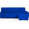 Martina Home - EMILIA - Copri Chaise Longue Elastico - Braccio destro corto (visto di fronte) - Blu elettrico