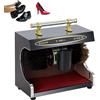 Generic Lucidatrice automatica per scarpe a induzione da 100 W, lucidatrice elettrica da 1400 giri/min con manico per casa, ufficio, hall dell'hotel e uso bancario