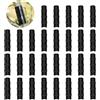 Aqsacokiya 30 Pz Edifici Da Giardino Tubo Clip, Clip di Plastica per Serra Film Clip Tubo Serraggio Connettore Kit Telaio Morsetti Tubo Film Clip per Serra Banner Telaio Rifugi Nero (32mm)