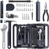 HOTO 40 Pezzi Cassetta Attrezzi Completa, Set Cacciavite Elettrico | Set Avvitatore Attrezzi da Lavoro,14 Utensili e 26 Accessori, con Set di Chiavi a Brugola, per Casa, Riparazioni, Fai Da Te