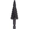 Brrnoo Bit di Trapano a Gradini, Gambo Esagonale HSS Punta per Trapano Gradini per HSS Bit di Perforazione Punta per per Foro in Legno in Legno di Metallo (9 gradini (4‑20 mm))