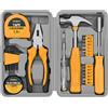 Hi-Spec Mini Cassetta Attrezzi per Casa e Ufficio, Riparazioni Base, giallo | interventi rapidi e ordinati, presa comoda e uso quotidiano, tutto pronto per piccoli lavori, 24 pc