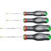 FACOM Set di 4 cacciaviti Protwist Torx e Tamper Lama Rotonda in Acciaio Carbonio di Silicio - Set di utensili trattati termicamente - Atxr.J4Pb Multicolore