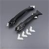 Generic Kit di 5 strumenti per sigillatura in silicone con cuscinetti sostituibili, raschietto angolare per colla per vetro, per cucina, bagno, finestra