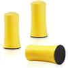 Generic Confezione da 3 mini blocchi abrasivi a mano da 2,5 cm, con gancio e anello, per il restauro di mobili in legno, la lucidatura di casa e auto (giallo)