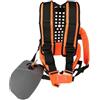 Baoblaze Cinghia Spalla Decespugliatore Imbracatura Tracolla Cintura Vita Confortevole Regolabile in Nylon con Supporto, Arancione, Versione Aggiornata Con Design A Zucca H