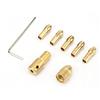 RASTKY 0.5-3mm Punta da Trapano Elettrico Pinza Micro Torsione Mandrino Adattatore per Strumento Durevole Bordo in ABS Trapano in Cartone di Alluminio (#1)
