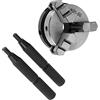 Generic K01-50 Mandrino a Scorrimento da 50 Mm per la Lavorazione del Legno - Mandrino Manuale a 3 Griffe con Montaggio Filettato, Serraggio Elevato per Tornio e Lavorazione di Metalli Non Ferrosi