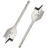 SagaSave Punta piatta in acciaio al carbonio ad alta velocità, 14 mm, per la lavorazione del legno, per legno, morbido e legno duro, cartongesso, clinker, scatola di schiuma, 1 pezzo argento