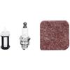 Tnfeeon Filtro Dell'aria, Candela, Filtro del Carburante Set per FS38 FS45 FS46 FS55 HS45 FC55 - Plastica, 2,36x2,44 Pollici