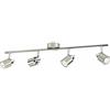 Philips Meranti Lampada con 4 Faretti, senza Lampadina, Nickel