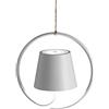 Zafferano Poldina Lampada Ricaricabile LED a Sospensione, Corpo in Alluminio, Protezione IP54, Adatta per Uso Esterno/Interno, Regolabile, Presa EU 2.2 W, Bianco