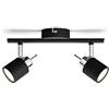 Philips LED Faretto Integrato Meranti, 2 Punti Luce, 35W, Nero