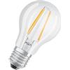 Osram LED Base Classic A Lampada, Attacco: E27, Bianco Caldo, 2700 Kelvin, 7 W, Ricambio per Lampadina da 60 W, Trasparente, Confezione da 5