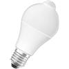 Osram Star Motion Sensor Classic A Lampadina LED, Attacco: B22d, Bianca Calda, 2700 K, 7 W, Equivalenti a 60 W, Opaco, LED Retrofit CLASSIC A, Opaco, Taglia Unica