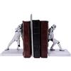Nemesis Now Stormtrooper - Fermalibri Originale da 18,5 cm, in Resina, Colore Bianco, con Licenza Ufficiale Stormtrooper, Due Personaggi Stormtrooper per Mantenere i Tuoi Libri in Posizione Verticale