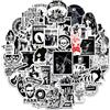 TYXHXTF 50 Pezzi Adesivi Musica, Adesivi Rock And Roll, Metal Band Stickers, per Scrapbooking Skateboard Auto Laptop Album Moto, per adolescenti Adulti