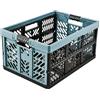 keeeper Robusta Cassetta Pieghevole con Manici Soft-Touch, 54 x 37 x 28 cm, 45 L, Ben, Nordic Blue (Blu)