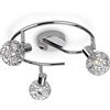 Philips LED Lampada da Soffito, 5W, Acciaio Inox, G9, 30 x 30 x 13 cm
