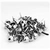 Walfront 50PCS 15mm Piedini per Borse, Piedi Nailhead Borchie in Pelle per Bricolage, Delle Borsette Cono Borchie, Borchie Decorative