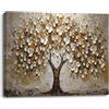 PIY PAINTING Olio su Tela Stampa Albero Grande Quadro Moderno, Stampa Artistica Incorniciata, Opera d'Arte alla Parete per Sala Giochi, Bagno, Soggiorno - 1 Pezzo 40x30cm