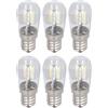 SEAFRONT 10PCS Lampadina a LED E12 E12 Lampada a incandescenza Vetro Piccola Plafoniera Lampada 500LM Lampada da Parete per Camera da Letto Ufficio 220V