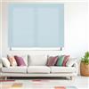 Blindecor Ara | Tenda a rullo traslucida tinta unita - Azzurro, 80 x 175 cm (Larghezza x Altezza) | Dimensioni del tessuto 77 x 170 cm | Tenda per interne