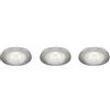 Philips Lighting 591001716 Sceptrum Set di 3 Faretti a LED da Incasso, Acciaio