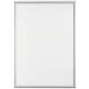 Durable Cornice a scatto in alluminio A1, antiriflesso, argento, 500923 | Facile sostituzione dell'inserto, pellicola con stabilizzatore UV, retro antiurto, viti e bande biadesive incluse
