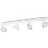 Philips LED, Lampadario a Faretti Orientabili, 4 Punti Luce, LED Integrato, 4x4.5W, Bianco