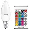 Osram Retrofit RGBW Lampade con Telecomando Lampadina LED, Attacco: E14, Bianca Calda, 2700 K, 9 W, Equivalenti a 60 W, Opaco, LED STAR MOTION SENSOR CLASSIC A, Opaco, Taglia Unica