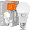 LEDVANCE Lampada LED SMART+ WIFI, smerigliata, 14W, 1521lm, forma classica a goccia con attacco E27, luce bianca calda a 2700K, dimmerabile, app o controllo vocale, durata fino a 20.000 ore
