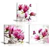 PIY PAINTING Quadro Orchidea Fiori Decorazione Murale, Stampe e Quadri su Tela Stampe Artistiche Pittura Tela Wall Art Regalo per Home Room Decor come regalo per la mamma 3x 30x30cm