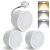 HCFEI Modulo LED ultra piatto, diametro 50 x 24 mm, per faretto da incasso, 5 W, 450 lm, 110° 230 V, bianco caldo, bianco naturale, bianco freddo, sostituisce lampadine GU10 MR16, impermeabile IP44