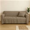 fashion home Pagano Telo Copritutto Arredo Multiuso misure 350x280 cm colore Tortora | Morbido e resistente, lavabile a 30°, protegge dall'usura, ideale per uso quotidiano, pratico e versatile
