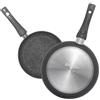 Aeternum Petragres Padella Antiaderente Diametro 26 cm Grigio scuro | Full Induction, Adatto all'Induzione, Rivestimento PFAS FREE