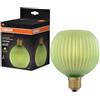 OSRAM Lampada in vetro LED DECOR FLAT sfera in vetro colorato verde E27 | DECOR LED FLAT LAMP 3.5W 827 E27 Non-DIM, LED Lamps, verde, 25000 h, confezione da 1