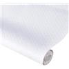 Letsinstyle Tessuto In Pelle Trapuntata A Rombi Da 15.7 x 53.9 pollice, Tessuto Vinilico Goffrato Morbido Bianco, Fogli per Rivestimenti In Pelle PVC