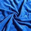 BOYIFEIJIE Tessuto in velluto riccio al metro, 2 m x 155 cm, lucido, elasticizzato, per cucire e decorare, per tende, sfondo fotografico, palcoscenico, costumi, tovaglie e progetti fai da te (blu lago, 2 m)