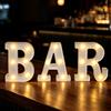 HUIKUANGEU Luce al Neon,Insegna al Neon LED,Insegna Bar con Scritte Luminose | Bianco Caldo LED Luce Al Neons,Insegna LED Decorazioni da Parete per Bar,Home Bar,Club,Pub