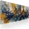 CheQuadro! Quadro astratto orizzontale grande per il soggiorno L'energia dei colori intelaiato pronto da appendere absh23-150x70 cm