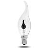 WRASYCA Lampadina A Led Effetto Sfarfallio Vintage 3W Fiamma Fuoco Illuminazione E14 E27 Romanzo Candela Punta Lampada Tungsteno Arancione Rosso Led Lampadina Edison 4Pezzi Fiamma E14