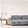 Bassetti Granfoulard Telo Copridivano, Copritutto, Telo Arredo Gran Foulard per divano, Copriletto, Copritavolo, cm 270x270 (BOBOLI BLU)
