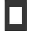 DEHA Design passepartout 29,7x42 cm (DIN A3) per immagini 21x29,7 cm (DIN A4), nero