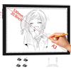 WELZK A3 Light Board with Side Buttons, 16.6×12.6 Inch Light Pad | Side Button Design, 9 Levels + Stepless Dimming, 5000 Lux, No Shadow, for Diamond Painting Tracing Weeding Vinyl, Diamond Art