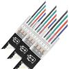 EPLZON 4 Pin 8 mm Connettore Striscia LED Connettori per Strisce LED Connettore Cavo Striscce LED Connettori Senza Saldatura LED per SMD 5050 5630 monochrom LED Strip(20Pezzi) (Confezione da 3)