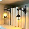 GSenhui Lanterna Decorativa da Libreria, Lampada da Scaffale Libreria | Mini Lanterna da Libreria, Illuminazione Decorativa per Libreria, Fermalibri con Lampada in Ferro, Regalo