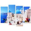 islandburner Quadro su tela Città di Oia Isola di Santorini Grecia Mar Egeo Quadri Stampe Immagini Murale Decorazione da parete